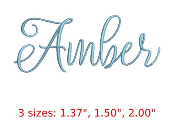 Amber Embroidery Font: A Script for Elegant Stitching