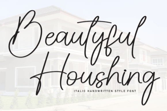 Beautyful Houshing: A Sweet Handwritten Font