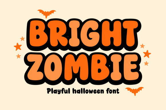 Bright Zombie Font: Playful Halloween Typography by Dreamink