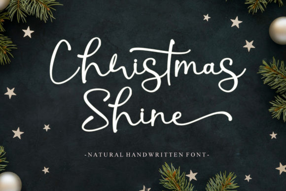 Christmas Shine: An Elegant Script Font for Modern Designs