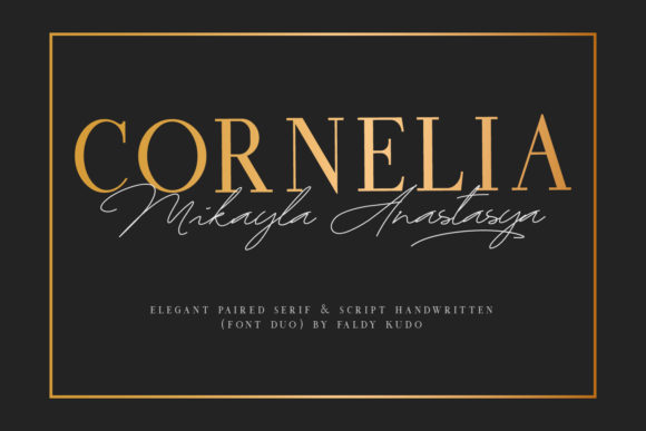 Cornelia Font Duo: Elegant Script and Serif Pairing