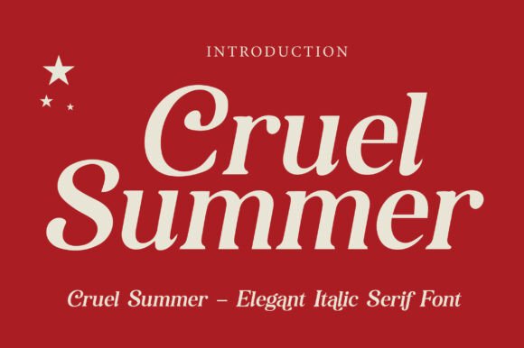 Cruel Summer: A Modern Serif for Refined Design