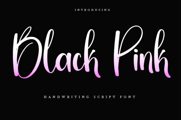 Discover the Elegant Charm of Black Pink Font
