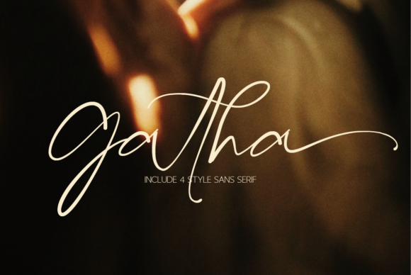 Gatha Duo Font: Modern Script & Sans Serif Pairing