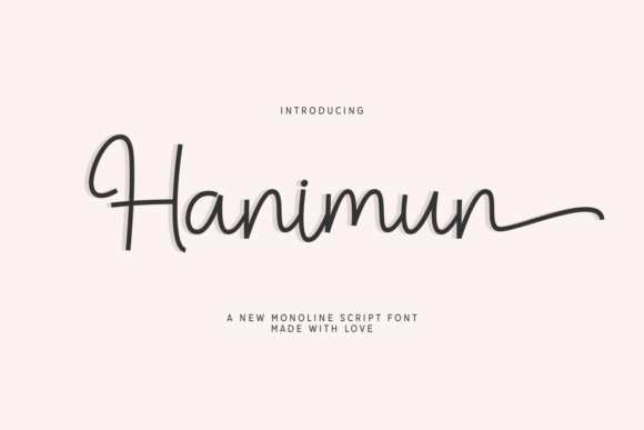 Hanimun Font: A Gentle Script for Elegant Design