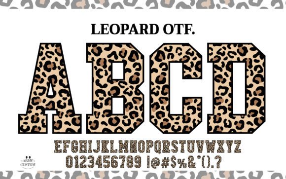 Leopard Varsity Font: A Bold & Wild Display Typeface
