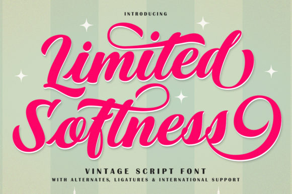 Limited Softness Font: Elegant Script for Creative Projects