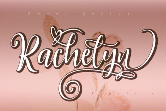 Rachelyn: A Script Font with Elegant Heart Accents