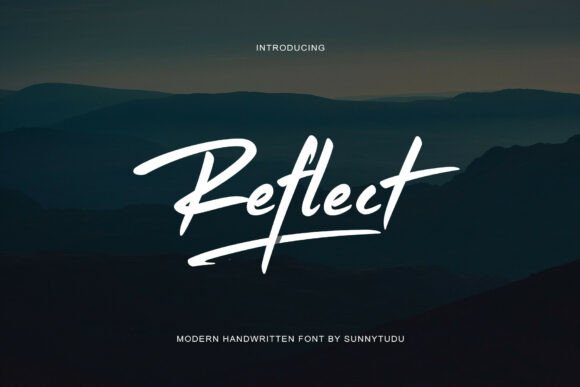 Reflect Handwritten Font: Urban Edge & Motion