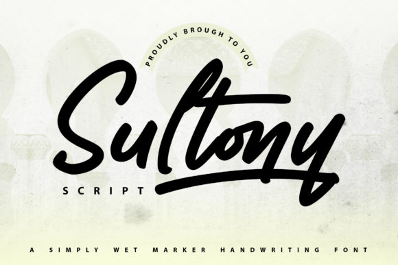 Sultony: Marker Handwriting Font for Creative Projects