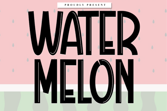 Water Melon Font: A Charming Script for Elegant Designs